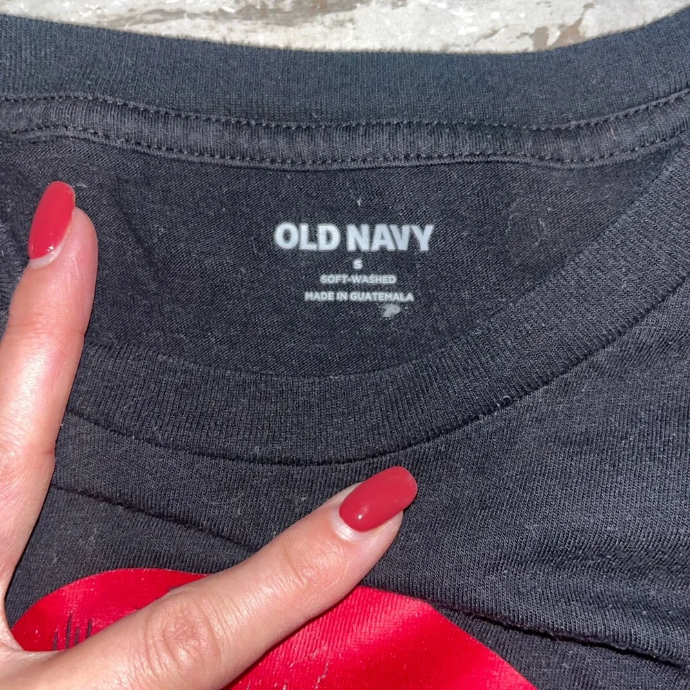 Old Navy Black and Red Christmas Kids Pajama Set